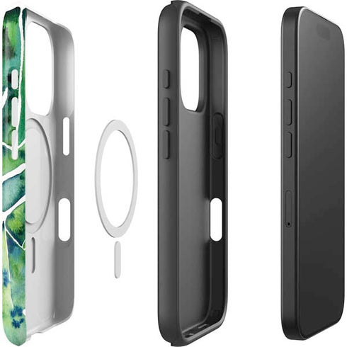 Tropical Leaves by Cat Coq iPhone 16 Pro Magsafe Impact Case
